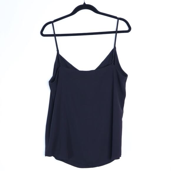 J. CREW 365 Satin Camisole Tank Black Relaxed Lightweight Women's 14T - Picture 2 of 6